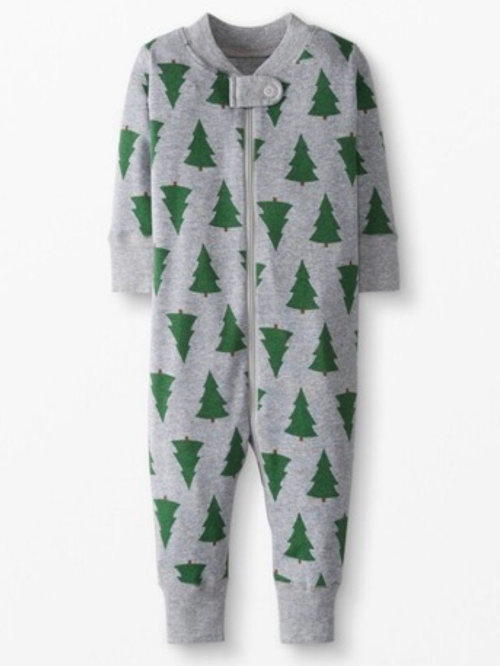 Hanna Andersson Christmas Tree Zip Sleeper 6-12 months